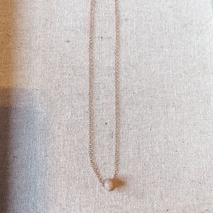Rose gold ball necklace